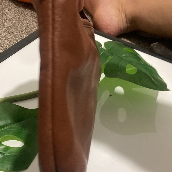 Coach signature Sufflette brown leather clutch Pre-owned wristband/wristlet/LDS - Picture 5 of 8